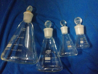 具塞三角燒瓶 500ML 磨口帶塞三角燒瓶500ML 錐形瓶具塞