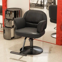 Hair Salon Barber Chairs Ergonomic Modern Beauty Salon Barbershop Chair Hair Cutting Lift Adjustable Commercial Furniture N