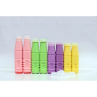 [ตราดาว] ขวดPPสี่เหลี่ยม ขนาด 140cc/150cc/160cc/180cc/200cc/220cc/240cc/250cc/300cc. 50ใบ/แพ็ค คําแน