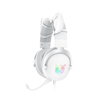หูฟังเกมมิ่ง ONIKUMA X11 Cat Ears - สีขาว หูฟังสำหรับเล่นเกม เชื่อมต่อด้วย AUX 3.5มม