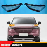 For Honda Vezel 2023 Car Accessories Headlamp Cover Transparent Lampshade Headlight Shell Plexiglass