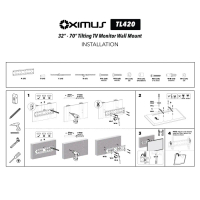 Bracket TV LED LCD Monitor 32\ - 70\" OXIMUS TL420 Wall Mount Tilt"