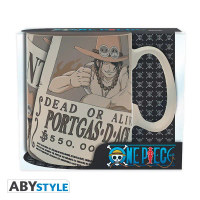 ABYStyle ONE PIECE Mug Ace Wanted King size Gelas Official