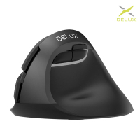 DeLUX M618mini 雙模垂直靜音光學滑鼠(電池版)【愛瘋潮】【APP下單4%點數回饋】