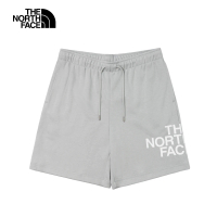 【The North Face】北面男款灰色舒適透氣彈力褲腰休閒短褲｜88GNA0M