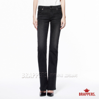 BRAPPERS 女款 新美腳Royal系列-女用中低腰彈性小喇叭褲-黑