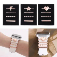 Bracelet Strap Accessories Decorative Ring For Apple Watch Band Wristbelt Charms Watch Band Ornament For Apple Watch Band