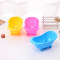 200pcs Hamster Bath Tub Multifunctional Hamster Toilet Shower Room Mini Bath Sand Bathtub Small Cleaning Tool Plastic Pets
