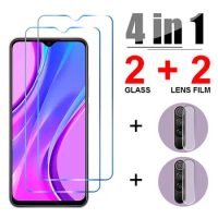 4in1Tempered Glass for Honor 8X 9X 9 10 20 30 50 Premium Pro Lite Camera Screen Protector for Honor 8A 9A 10i 20i 30i Glass