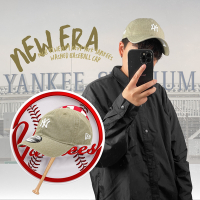 New Era 帽子 MLB 920 紐約 洋基 水洗 棒球帽 老帽 卡其 象牙白 男女款 NE13549198