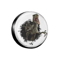 Dinosaur 14" 15" 16" 17" Inch Leather Spare Wheel Tire Cover Case Bag Pouch Protector Car Tyres for Honda Cars Accessories