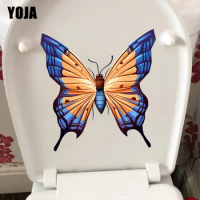 YOJA 20.7X21.3CM Cartoon Animal House Decoration WC Decals Cute Butterfly Room Wall Sticker T1-2192