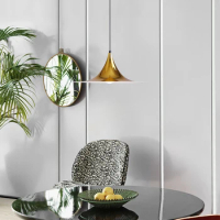 Nordic Denmark modern cafe bar restaurant living room personality creative magic hat Gubi Semi chandelier