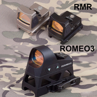 Tactical ROMEO3 RMR Red Dot Sight Scope With QD Riser Mount Optics Reflex Sight For  Weapon AR15 M4 scope 20mm Rail