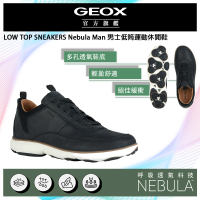 【GEOX】Nebula Man 男士低筒運動鞋 黑(NEBULA GM3F112-10)