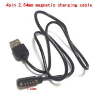 4 pin Pogo Magnet Cable for Kids Smart Watch Charging Cable USB 2.54mm Charge Cable for Q750S A20 A20S TD05 V6G Magnetic Charger