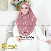 Assyfa hijab instan Tiara Malay Size L baby kenit Kerudung Wanita Muslim