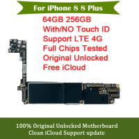 For iPhone 8/8 Plus Motherboard 64GB 256G With/Without Touch ID Mainboard For iPhone 8/8 Plus Logic Board Tested Good No iCould