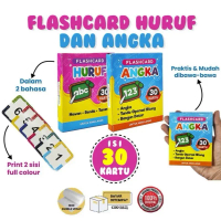 FLASHCARD Mainan Edukasi Anak Balita Mengenal Huruf, Angka Dan Belajar Huruf Hijaiyah