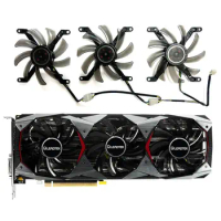 3 fans brand new for Leadtek GeForce GTX1080ti 11GB WINFAST HURRICANE graphics card replacement fan T129215SU