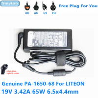 Original LITEON AC Adapter Charger For LG R400 M2280D M2780D 19V 3.42A 65W PA-1650-68 DA-65G19 LCD Monitor Power Supply Adapter