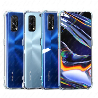 For on realme 7 Pro Case Clear Cover Shockproof Case for OPPO realme7 Pro realme7pro 7Pro phone Cases back covers RMX2170