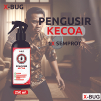 X-BUG Semprotan Anti Kecoa 250ml Pengusir Super Ampuh Spray Penghilang Kecoa Permanen 1x Semprot Mel