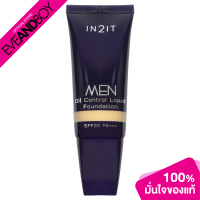 [จัดส่งทันที] IN2IT - Men Oil Control Liquid Foundation SPF30 PA+++ - MOQM101/Sand (15g.) รองพื้น