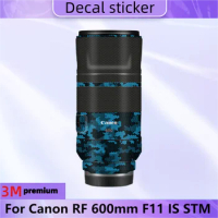 For Canon RF 600mm F11 IS STM Lens Sticker Protective Skin Decal Vinyl Wrap Film Anti-Scratch Protector Coat 600/11 11/600