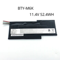 Strength Factory Laptop Battery For MSI MS-16R1 MS-17B4 MS-16K3 GF63 8RC 8RD GF65 9SD battery BTY-M6K 11.4V 52.4WH