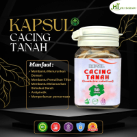 ARRA HERBAL Kapsul Cacing Tanah Terbuat dari ekstrak cacing tanah 100% asli tanpa campuran.isi 50 Ka