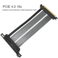 PCIE 4.0 16x Riser Cable Graphics Card Extension Cable PCI E Port GPU Expansion Card Riser Shielded Extender