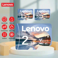 Lenovo 2TB 1TB Memory Card High Speed C 10 SD Card 128GB 256GB 512GB V60 A2 Flash Memory Card 128GB Micro Tarjeta Sd For Phone