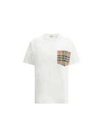 Womens Men Check Pocket TShirt 8045266 in White