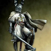 Unpainted Kit 1/18 90mm ancient Teutonic Knight 90mm figure Historical Figure Resin Kit