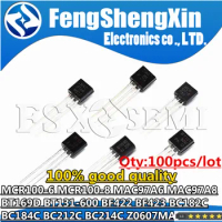 100pcs MCR100-6 MCR100-8 MAC97A6 MAC97A8 BT169D BT131-600 BF422 BF423 BC182C BC184C BC212C BC214C Z0607MA triode TO-92