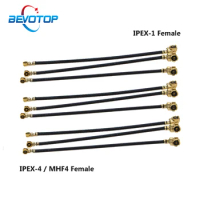 10pcs/lot IPEX MHF4 U.fl Cable Pigtail U.fl IPX IPEX-1 Female to MHF4 IPEX-4 Female Jack RF1.13 IPX Cable for Router 3g 4g Modem