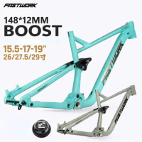 F.YUZHE Quick-drop soft-tail frame 27.5" 29" BOOST bucket axle frame 148 * 12MM shock-absorbing mountain bike Himalo 210mm 2022