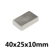 2~50PCS 40x25x10 mm N35 NdFeB Super Cuboid Block Magnets 40x25x10mm Neodymium Magnet Permanent NdFeB Strong Magnetic 40*25*10mm