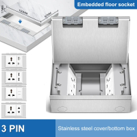 Ổ cắm điện, VISWE, với ổ cắm USB 3 chân, ổ cắm 2 chân, ổ cắm sàn, ổ cắm RJ45, phiên bản nhúng, 200 *