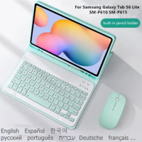 Magnetic Keyboard Case for Samsung Galaxy Tab S6 Lite 10.4 SM-P610 P615 P610 P615 Cover Funda for Tab S6 Lite Case with Keyboard