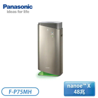 原廠禮【Panasonic 國際牌】nanoe™ X 系列15坪空氣清淨機F-P75MH