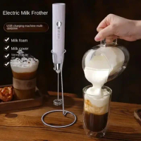 Baking Mixer Milk Frother 2-in-1 USB Rechargeable Electric Egg Beater Kitchen Gadgets Coffee Stirrer Thermomix Tm6 Tools Dining