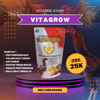VITAGROW PREMIX Pakan tambahan ayam cepat besar di masa pertumbuhan kaya vitamin kalsium protein tin
