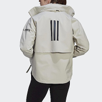 Adidas Cw Myshelter Rr [HG6024] 女 運動外套 立領 戶外 防風 防潑水 亞洲版 淺灰