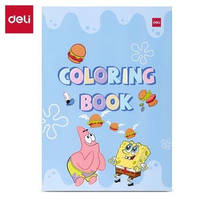 Deli Buku Mewarnai / Painting Book Spongebob 12 Lembar Kertas Tebal EN05X Besar, Biru