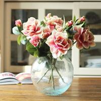 掬涵 仿真梔子花 絹花桌面擺放裝飾花卉婚禮節日出口外貿品質