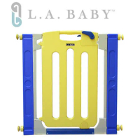 L.A. Baby 美國加州貝比/幼兒安全自動上鎖門欄(繽紛黃)