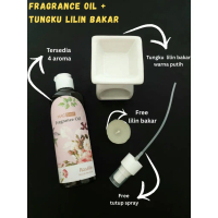 Burner Set Fragrance Oil + Tungku Bakar LILIN