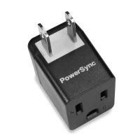 【PowerSync 群加】3P轉2P電源轉接頭L型/黑色(TYBA0)